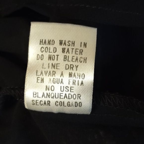 Entro Woven Layered Peplum Top Navy and Cocoa Sz S - Picture 11 of 11